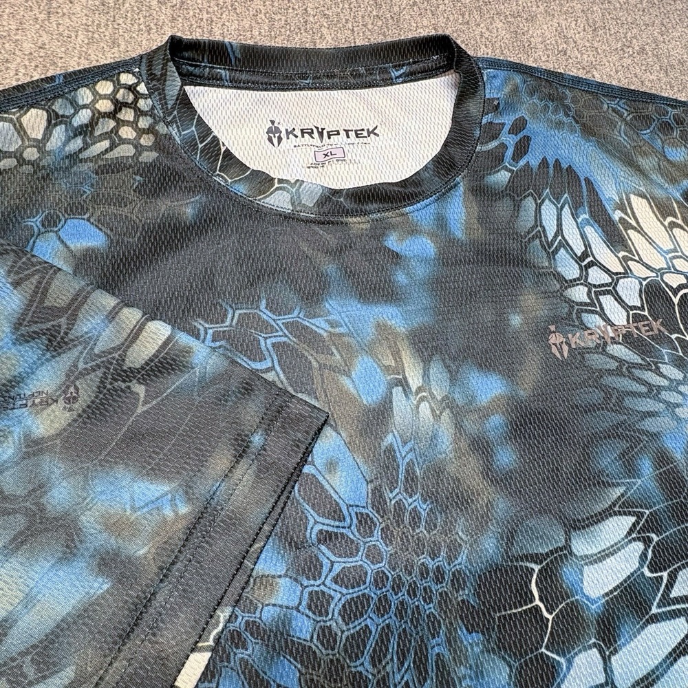 Kryptek Hyperion Mens XL Short Sleeve Performance Outdoor Fishing UPF 50+ Shirt